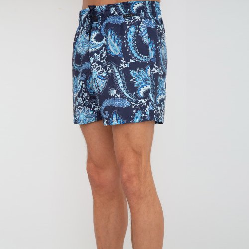 Мужские пляжные шорты ETRO PANTALONCINO MARE C/TASCHINO BLU