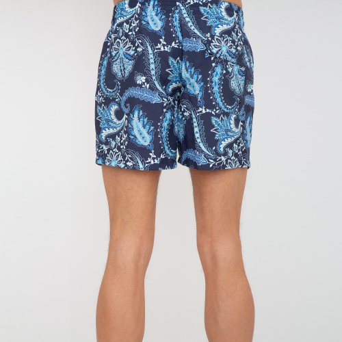 Мужские пляжные шорты ETRO PANTALONCINO MARE C/TASCHINO BLU