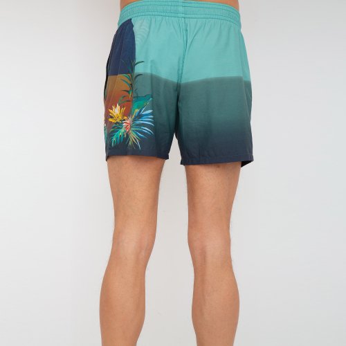 Мужские пляжные шорты ETRO PANTALONCINO MARE VERDE