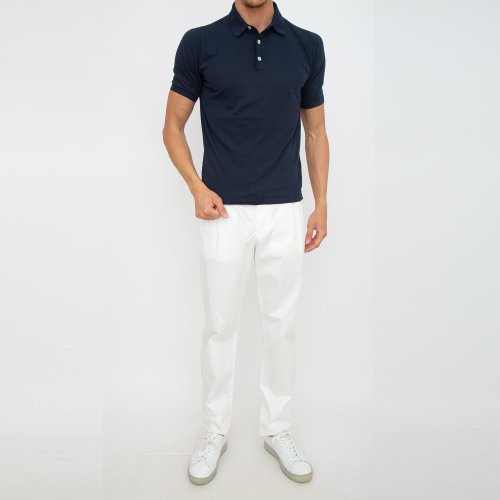 Мужское поло ELEVENTY SHORT SLEEVES POLO BLU