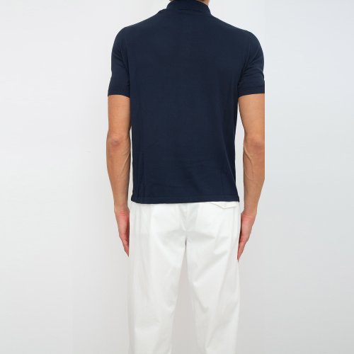 Мужское поло ELEVENTY SHORT SLEEVES POLO BLU