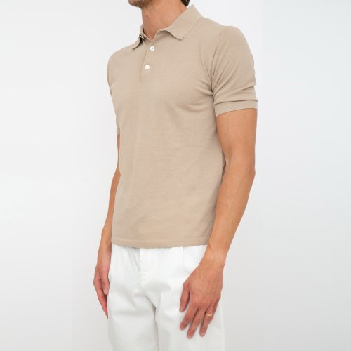 Мужское поло ELEVENTY SHORT SLEEVES POLO BEIGE