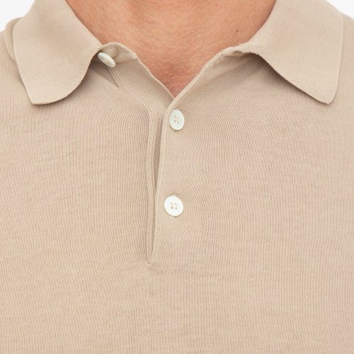 Мужское поло ELEVENTY SHORT SLEEVES POLO BEIGE