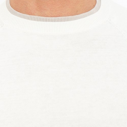 Чоловічий светр ELEVENTY ROUND NECK SWEATER AVORIO