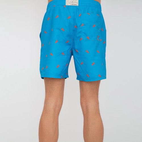 Чоловічі пляжні шорти GUESS JEANS BOTTOM BOTTOM BEACHWR MAN  BOARD SHORT AZZURRO