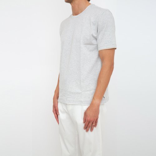 Чоловіча футболка ELEVENTY ROUND NECK T-SHIRT GRIGIO