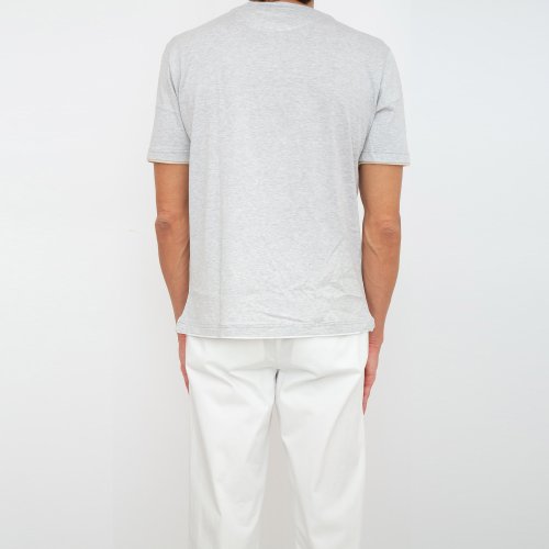 Чоловіча футболка ELEVENTY ROUND NECK T-SHIRT GRIGIO