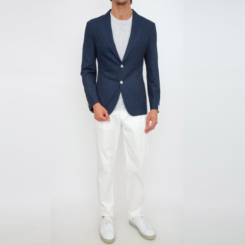 Мужской пиджак ELEVENTY SINGLE BREASTED JACKET BLU