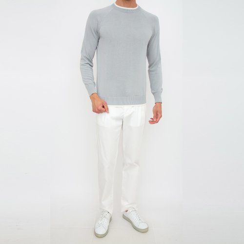 Чоловічий светр ELEVENTY ROUND NECK SWEATER BLU