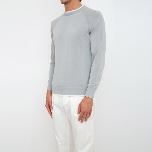 Чоловічий светр ELEVENTY ROUND NECK SWEATER BLU