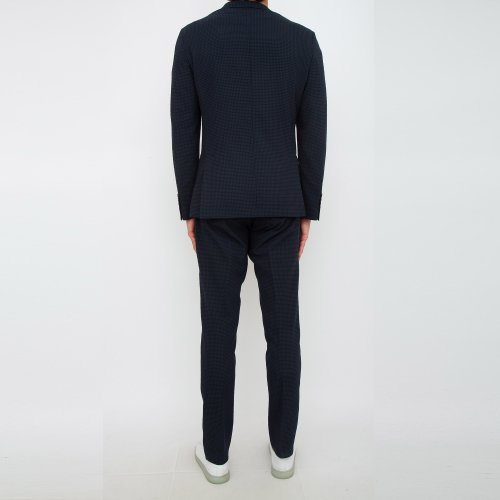 Мужской классический костюм ELEVENTY SINGLE BREASTED SUIT JOGGER PANTS BLU