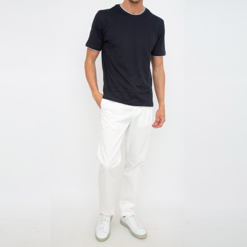 Мужская футболка ELEVENTY ROUND NECK T-SHIRT BLU