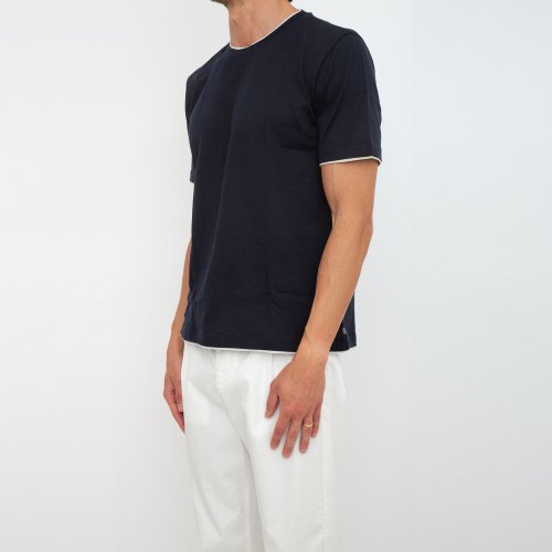 Мужская футболка ELEVENTY ROUND NECK T-SHIRT BLU