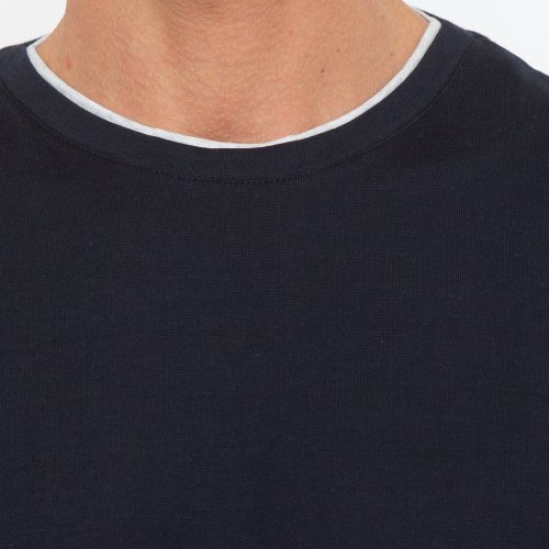 Мужская футболка ELEVENTY ROUND NECK T-SHIRT BLU