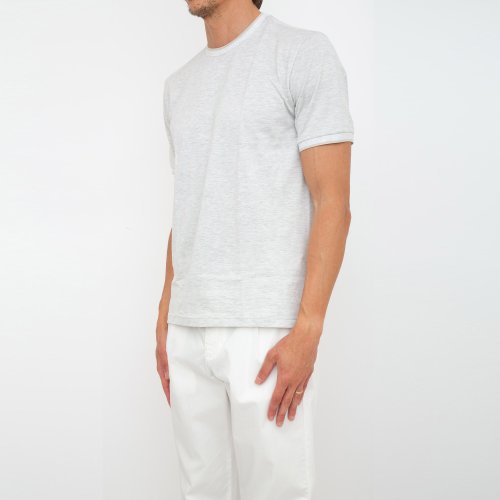 Чоловіча футболка  ELEVENTY ROUND NECK T-SHIRT GRIGIO