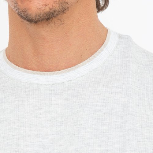 Чоловіча футболка  ELEVENTY ROUND NECK T-SHIRT GRIGIO
