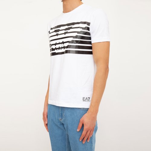 Чоловіча футболка EA7 EMPORIO ARMANI T-SHIRT BIANCO