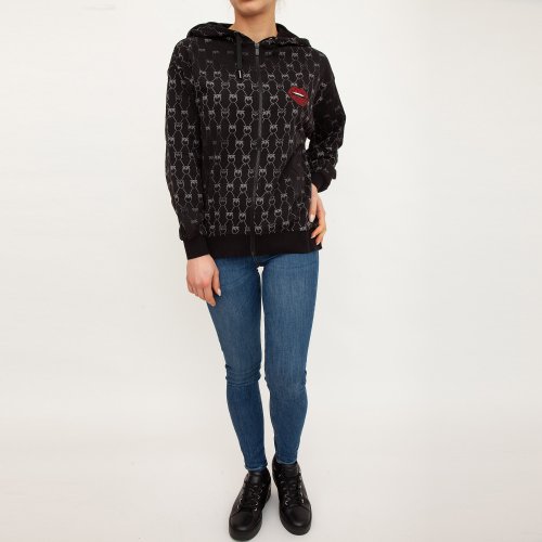 Жіноча толстовка PINKO Maglia tagliata NERO