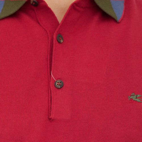 Чоловіче поло ETRO POLO M/C MULTIYARN ROSSO