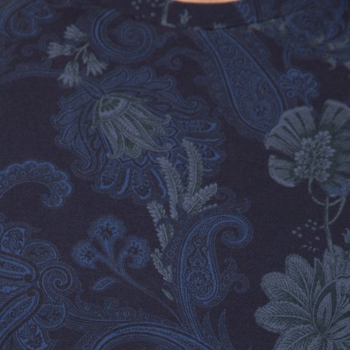 Мужская футболка ETRO T-SHIRT M/C REGULAR BLU