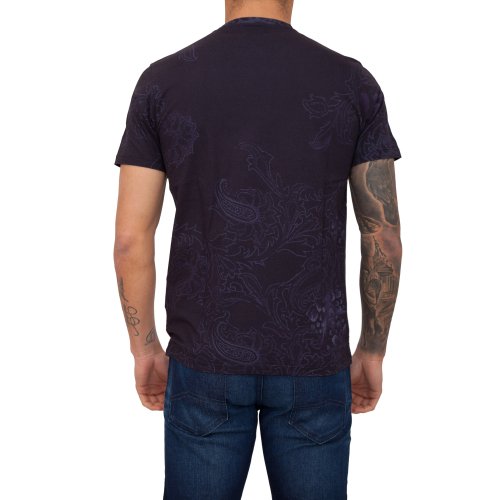 Мужская футболка ETRO T-SHIRT M/C REGULAR BLU