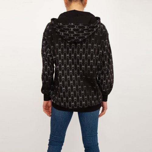 Жіноча толстовка PINKO Maglia tagliata NERO