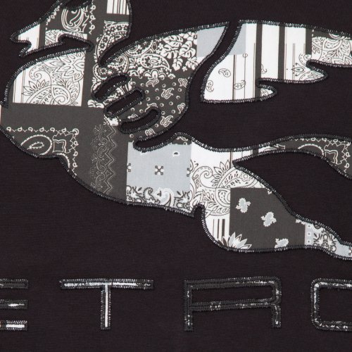 Мужская футболка ETRO T-SHIRT M/C REGULAR NERO