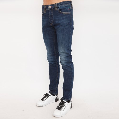 Чоловічі джинси PHILIPP PLEIN Super Straight Cut Istitutional BLU