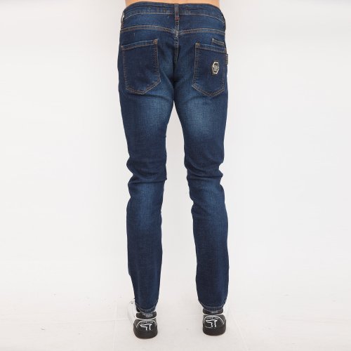 Чоловічі джинси PHILIPP PLEIN Super Straight Cut Istitutional BLU