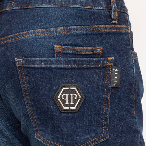 Чоловічі джинси PHILIPP PLEIN Super Straight Cut Istitutional BLU