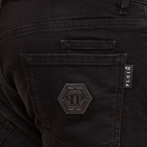 Чоловічі джинси PHILIPP PLEIN Super Straight Cut Istitutional NERO