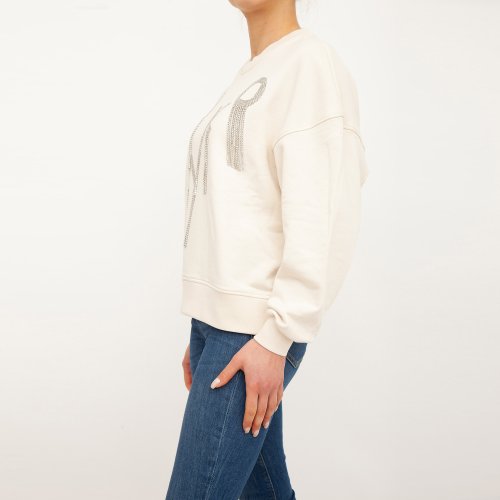 Жіноча толстовка PINKO Maglia tagliata BEIGE