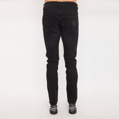 Чоловічі джинси PHILIPP PLEIN Super Straight Cut Istitutional NERO