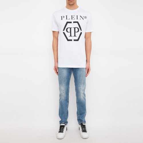 Мужские джинсы PHILIPP PLEIN Straight Supreme Skull BLU