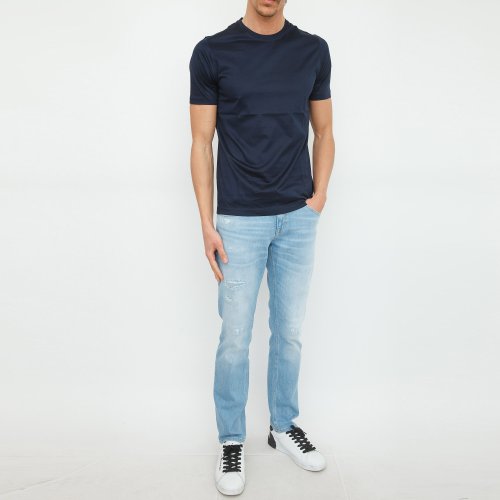 Мужская футболка CORNELIANI T-SHIRT BLU