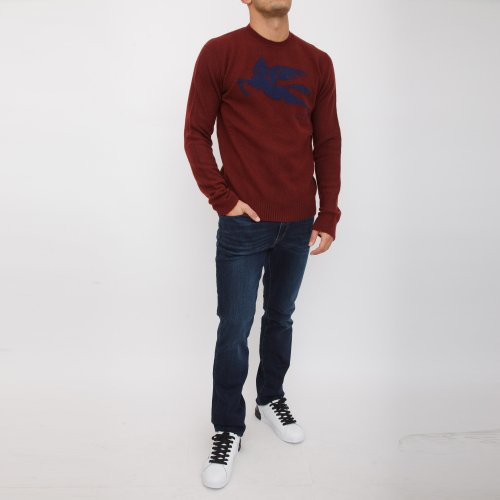 Мужской свитер ETRO C-NECK ROSSO