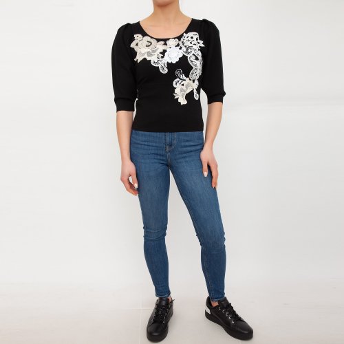 Жіночий светр TWIN-SET MAGLIA NERO