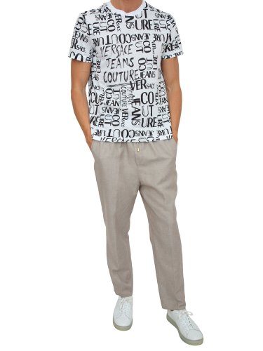 Мужская футболка VERSACE JEANS COUTURE  MAGLIETTA T-SHIRT (GENERICO) BIANCO