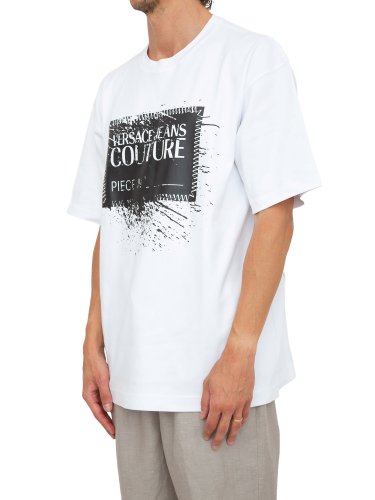 Мужская футболка VERSACE JEANS COUTURE MAGLIETTA T-SHIRT SERIGRAFICHE BIANCO