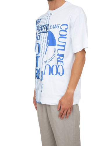 Мужская футболка VERSACE JEANS COUTURE  MAGLIETTA T-SHIRT SERIGRAFICHE BIANCO