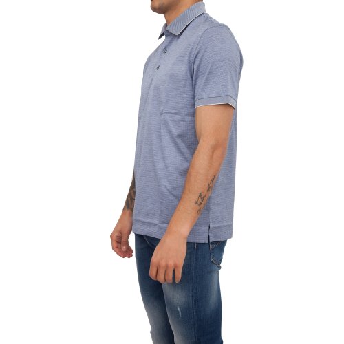 Чоловіче поло ERMENEGILDO ZEGNA POLO BLU