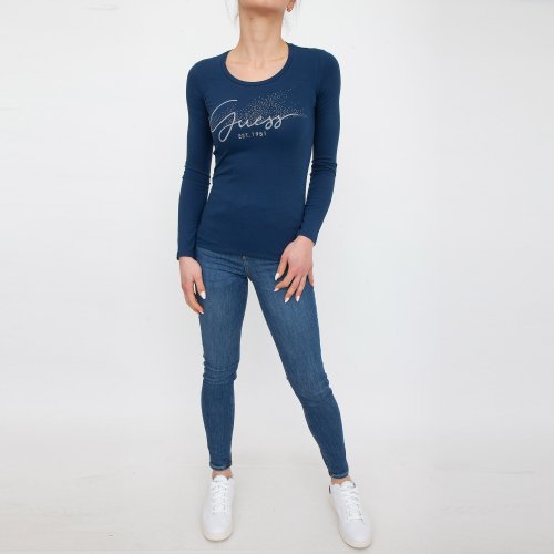 Женская футболка GUESS JEANS Graphic t-shirts BLU
