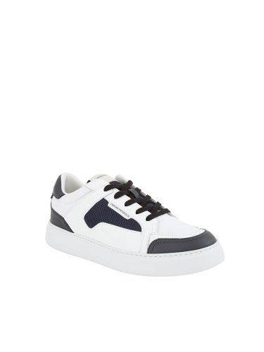 Чоловічі кросівки EMPORIO ARMANI SNK MFA+NYLON SMOOTY BIANCO