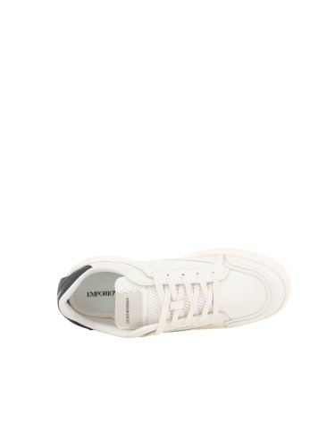 Мужские кроссовки EMPORIO ARMANI SNK TUMBLED CALF LEA BIANCO