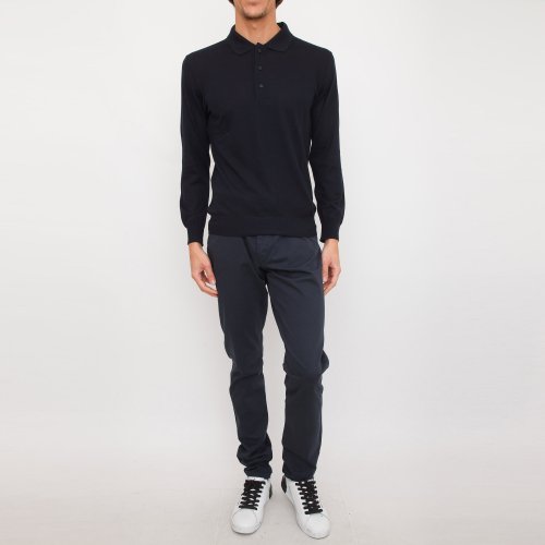 Мужское поло PAUL&SHARK POLO BASE LANA BLU