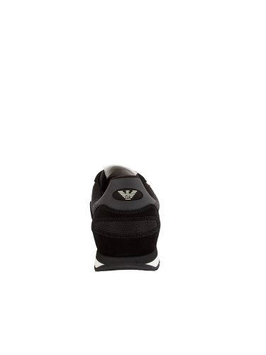 Мужские кроссовки EMPORIO ARMANI SNK C.SUEDE+H/S+ACT NERO