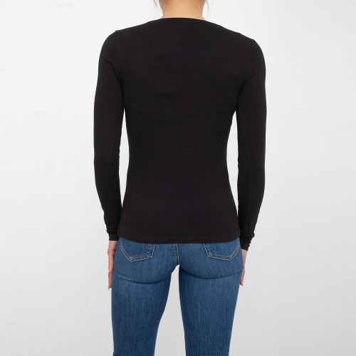 Женская футболка GUESS JEANS Graphic t-shirts NERO
