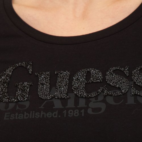 Женская футболка GUESS JEANS Graphic t-shirts NERO