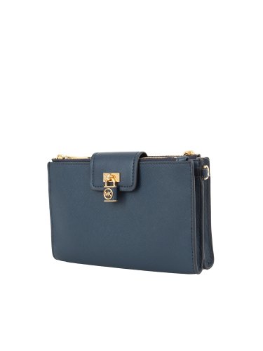 Жіноча кросбоді MICHAEL MICHAEL KORS HANDBAG  LEATHER BLU