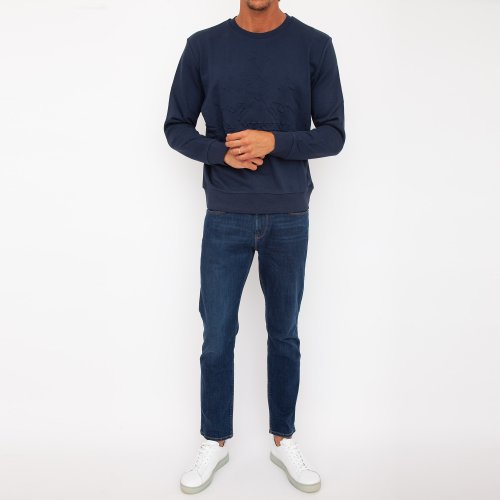 Мужская толстовка LA MARTINA MAN FLEECE CREW NECK FLEECE BLU